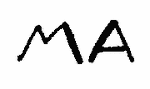 Indiscernible: monogram (Read as: MA) Indiscernible: monogram (Read as: MA)