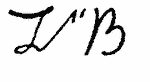Indiscernible: monogram, illegible (Read as: LB, LR, LNB, LNR)
