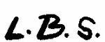 Indiscernible: monogram (Read as: LBS)