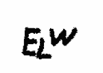 Indiscernible: monogram (Read as: ELW)
