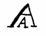 Indiscernible: monogram (Read as: AA)