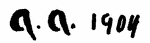 Indiscernible: monogram (Read as: A.A.)