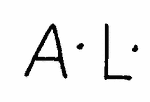Indiscernible: monogram (Read as: A L)