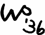 Indiscernible: monogram (Read as: WP)