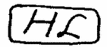 Indiscernible: monogram (Read as: HL)