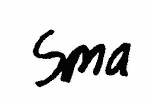 Indiscernible: monogram (Read as: SMA) Indiscernible: monogram (Read as: SMA)