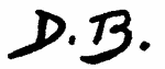 Indiscernible: monogram (Read as: DB)