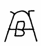 Indiscernible: monogram (Read as: AB)