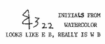 Indiscernible: monogram, symbol or oriental (Read as: BE, EB, WE, WB) Indiscernible: monogram, symbol or oriental (Read as: BE, EB, WE, WB)
