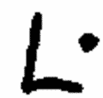 Indiscernible: monogram (Read as: L)