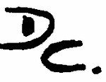 Indiscernible: monogram (Read as: DC)