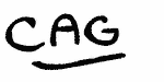 Indiscernible: monogram (Read as: CAG)