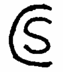 Indiscernible: monogram (Read as: CS, SC)