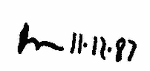 Indiscernible: monogram, illegible (Read as: M)