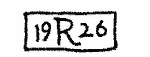 Indiscernible: monogram (Read as: R)