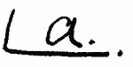 Indiscernible: monogram (Read as: LA)