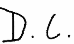 Indiscernible: monogram (Read as: DC, CD)