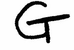 Indiscernible: monogram (Read as: G)