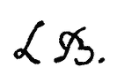 Indiscernible: monogram (Read as: LB)