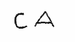 Indiscernible: monogram (Read as: CA)