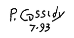 Indiscernible: common name (Read as: P. COSSIDY) Indiscernible: common name (Read as: P. COSSIDY)
