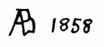 Indiscernible: monogram (Read as: AB)