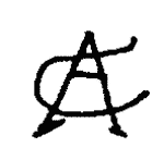 Indiscernible: monogram (Read as: AC, CA) Indiscernible: monogram (Read as: AC, CA)
