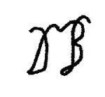 Indiscernible: monogram (Read as: DB)