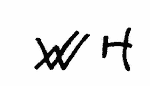 Indiscernible: monogram (Read as: WMH, WH, WWH)