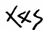 Indiscernible: monogram (Read as: XXS; X4S)