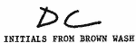 Indiscernible: monogram (Read as: DC)