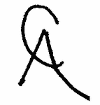 Indiscernible: monogram (Read as: CA, AC)