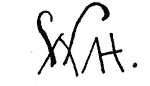 Indiscernible: monogram (Read as: WMH, MH, WMH)
