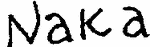 Indiscernible: monogram (Read as: NAKA)