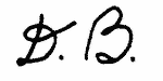 Indiscernible: monogram (Read as: DB)