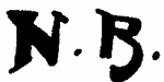 Indiscernible: monogram (Read as: NB)
