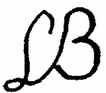Indiscernible: monogram (Read as: LB)