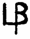 Indiscernible: monogram (Read as: LB)