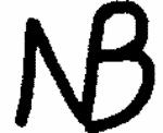 Indiscernible: monogram (Read as: NB)